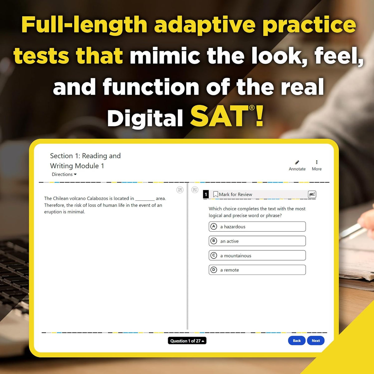 7 Practice Tests for the Sat, 2027: In-Book + Online Practice Tests for Your Top Score
