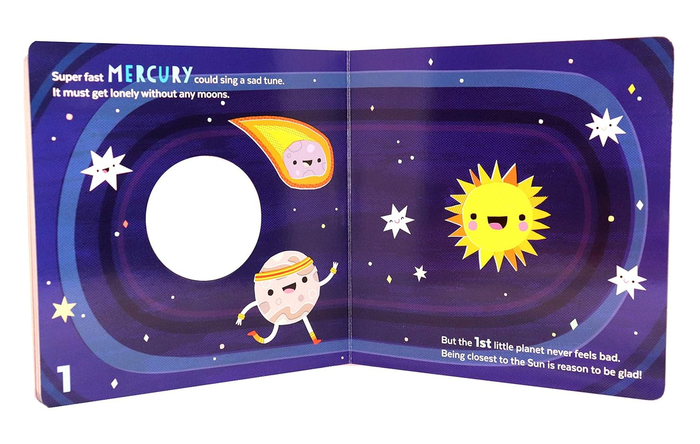 8 Little Planets: A Solar System Book for Kids with Unique Planet Cutouts