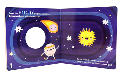 8 Little Planets: A Solar System Book for Kids with Unique Planet Cutouts