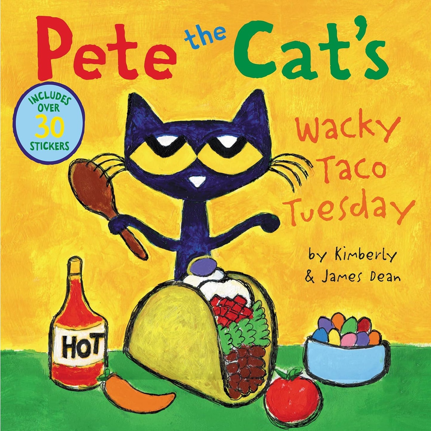 Pete the Cat's Wacky Taco Tuesday: Includes Over 30 Stickers!