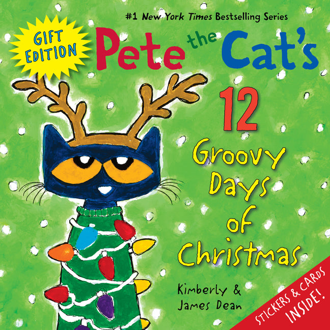 Pete the Cat's 12 Groovy Days of Christmas Gift Edition: Includes Stickers and Holiday Cards! a Christmas Holiday Book for Kids