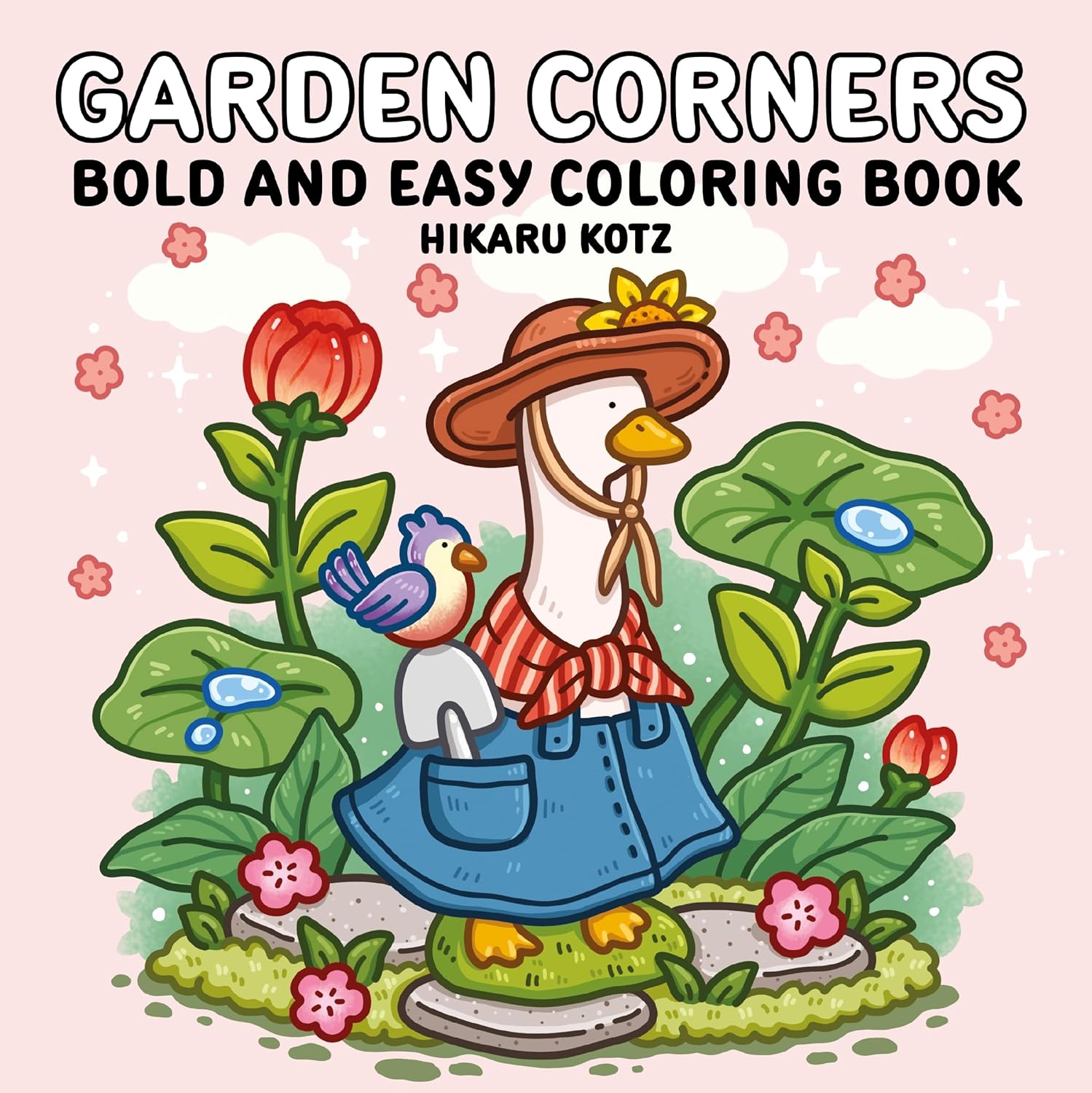 Garden Corners: Bold and Easy Coloring Book