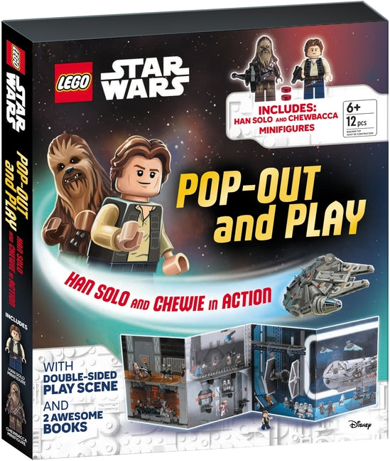 Lego Star Wars Pop-Out and Play: Han Solo and Chewie in Action: Includes Han Solo and Chewbacca Minifigures, Double-Sided Play Scene, and 2 Awesome Bo