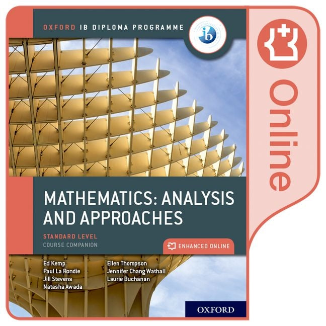 Ib Standard Level Mathmatics Analysis and Approaches Student Book: Online Course Book Access Code Card