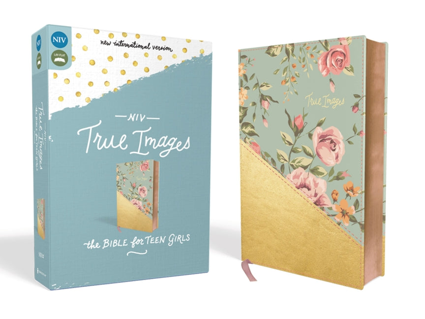 NIV, True Images Bible, Imitation Leather, Blue/Gold: The Bible for Teen Girls (Special)