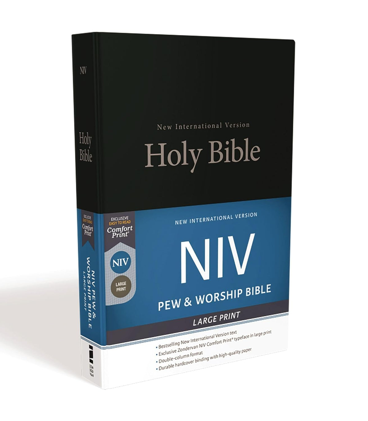 NIV, Pew and Worship Bible, Large Print, Hardcover, Black (Special)