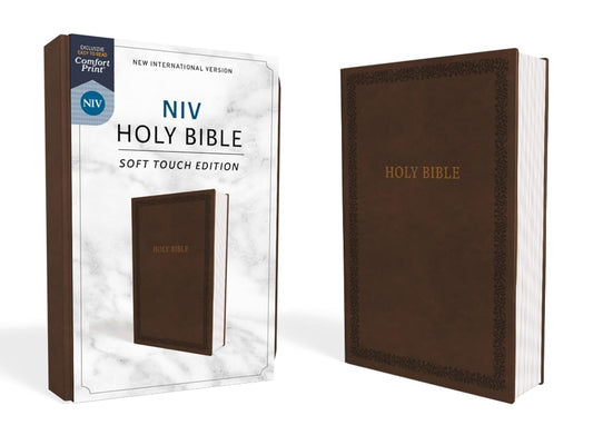 NIV, Holy Bible, Soft Touch Edition, Imitation Leather, Brown, Comfort Print