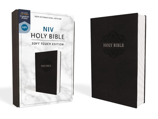 NIV, Holy Bible, Soft Touch Edition, Imitation Leather, Black, Comfort Print
