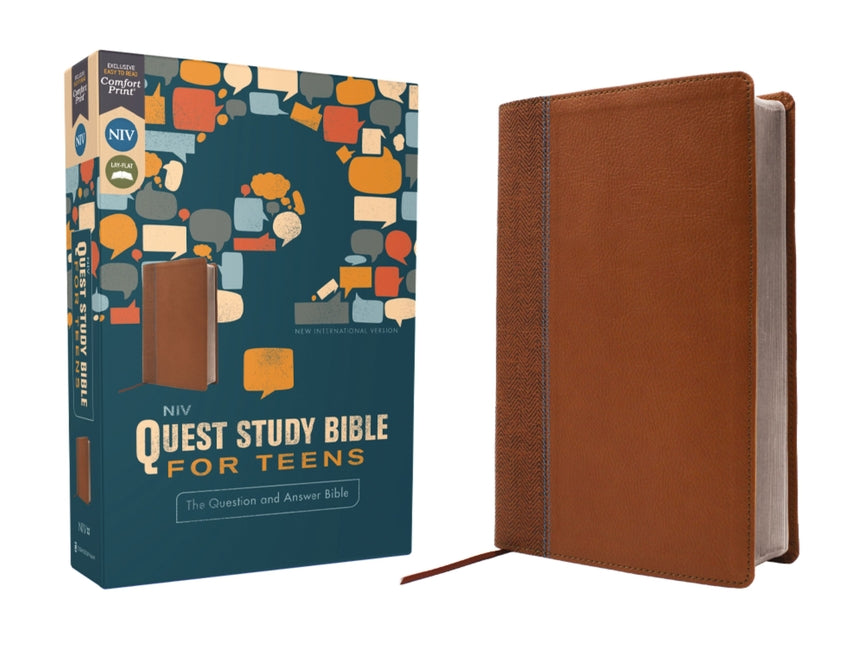 Niv, Quest Study Bible for Teens, Leathersoft, Brown, Comfort Print: The Question and Answer Bible