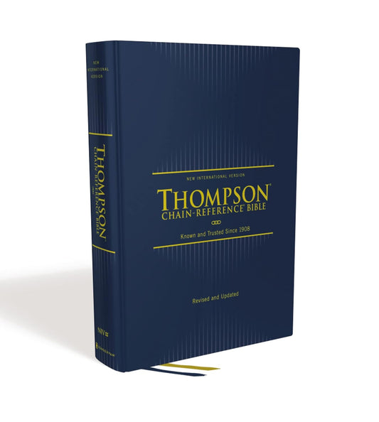 Niv, Thompson Chain-Reference Bible, Hardcover, Navy, Red Letter, Comfort Print