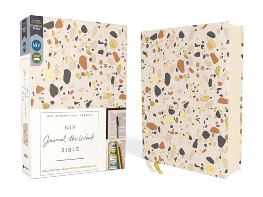 Niv, Journal the Word Bible (Perfect for Note-Taking), Cloth Over Board, Cream, Red Letter, Comfort Print: Reflect, Take Notes, or Create Art Next to