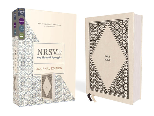 Nrsvue, Holy Bible with Apocrypha, Journal Edition, Cloth Over Board, Cream, Comfort Print
