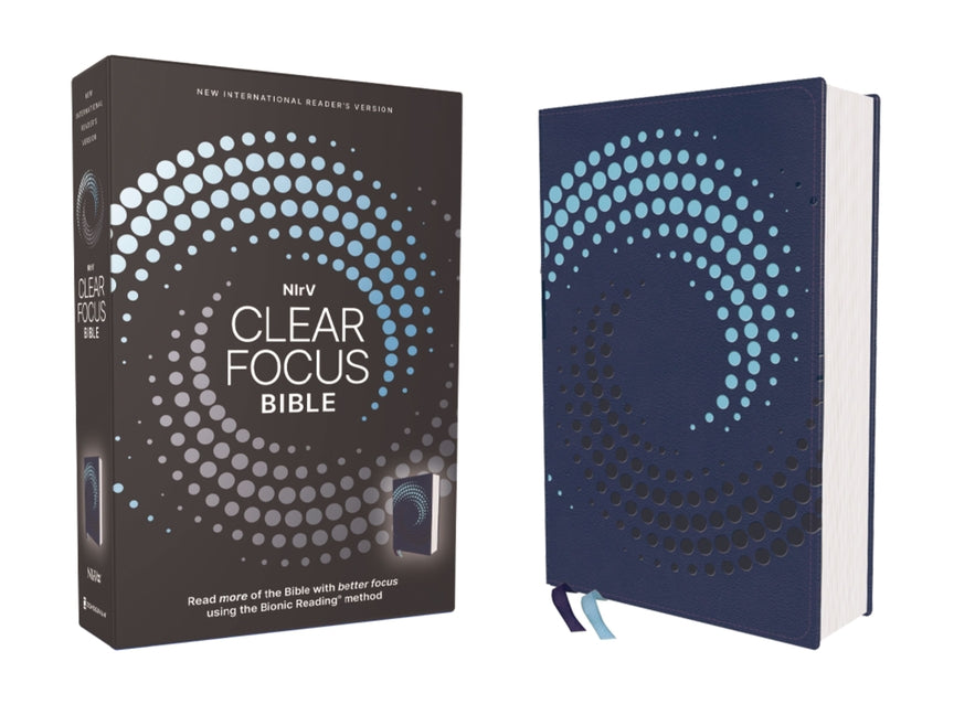 Nirv, Clear Focus Bible, Leathersoft, Navy: Read More of the Bible with Better Focus Using the Bionic Reading Method