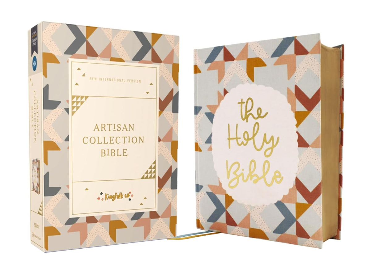 Niv, Artisan Collection Bible, Cloth Over Board, Multi-Color/Quilted, Red Letter, Comfort Print
