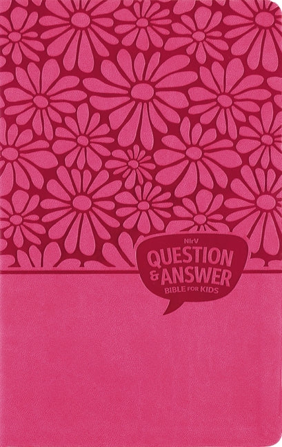 Nirv, Question and Answer Bible for Kids, Leathersoft, Pink, Comfort Print: Answers to 1,000 Questions Kids Ask about God, Faith, and the Bible