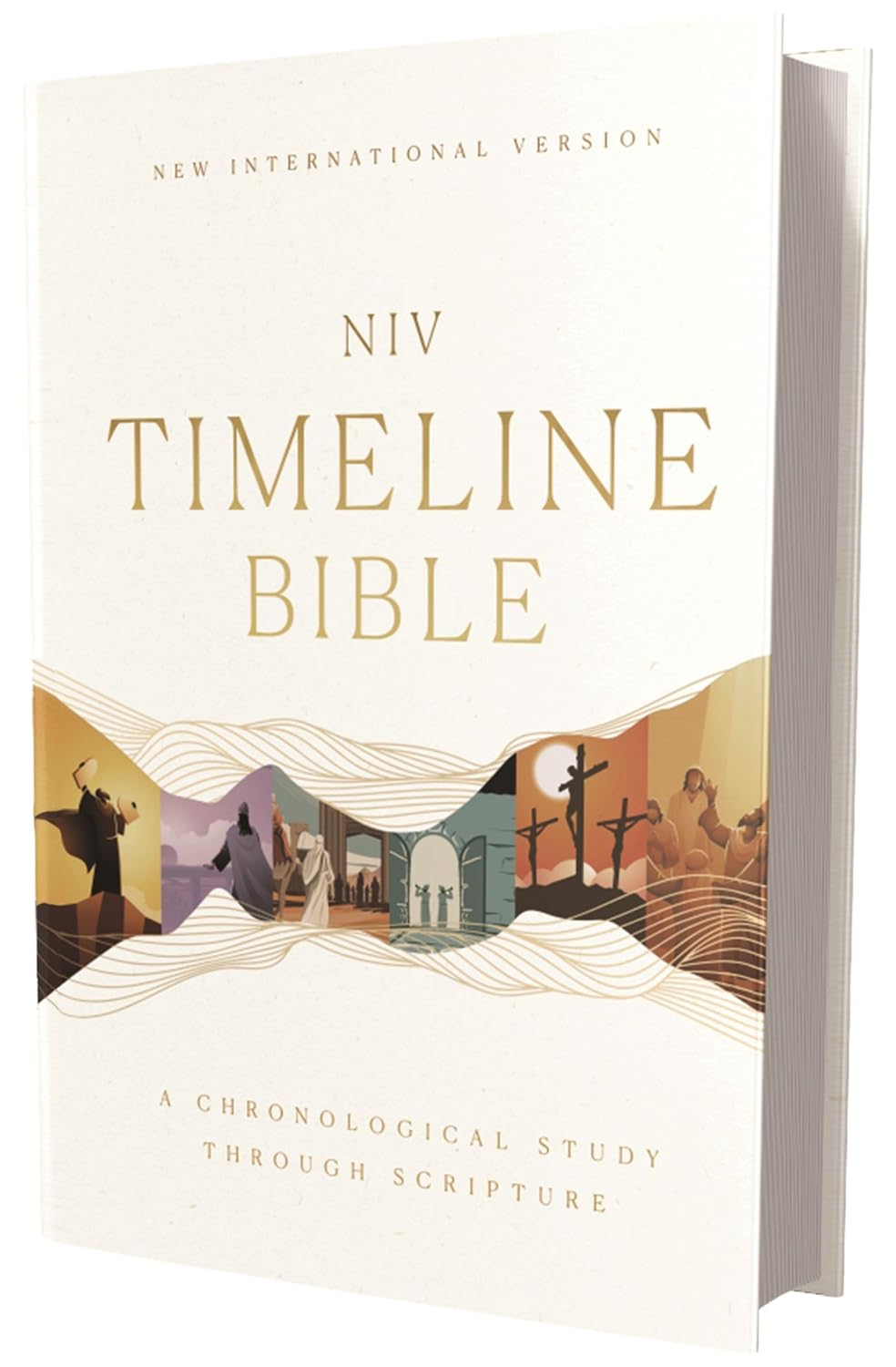Niv, Timeline Bible, Hardcover, Red Letter, Comfort Print: A Chronological Study Through Scripture