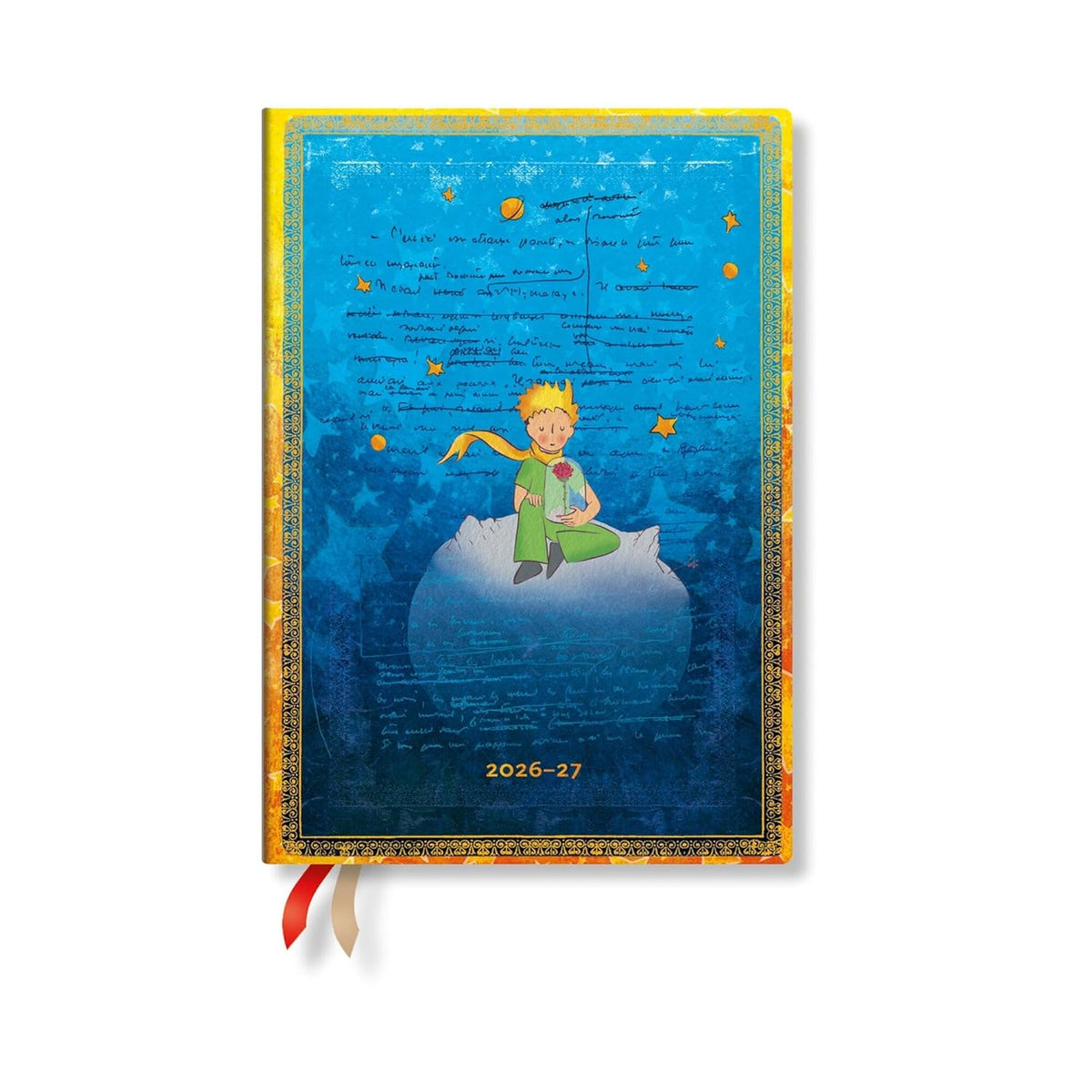 2027 Saint-Exupery, the Little Prince MIDI Horizontal Hardcover 18-Month Weekly Planner, 208pg, 80gsm by Paperblanks (Embellished Manuscripts Collecti