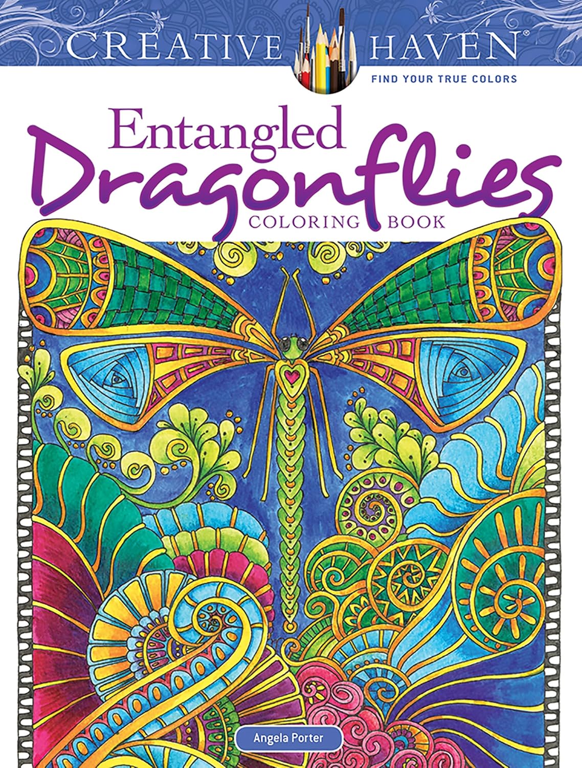 Creative Haven Entangled Dragonflies Coloring Book