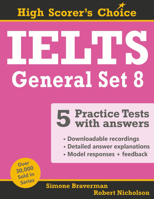 IELTS 5 Practice Tests, General Set 8: Tests No. 36-40