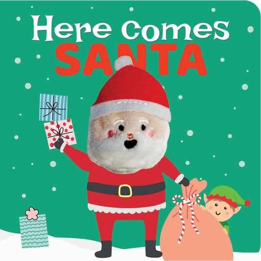 Here Comes Santa: Finger Puppet Book: Board Book with Finger Puppet