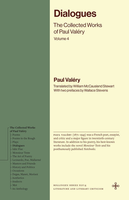 Dialogues: The Collected Works of Paul Valery, Volume 4