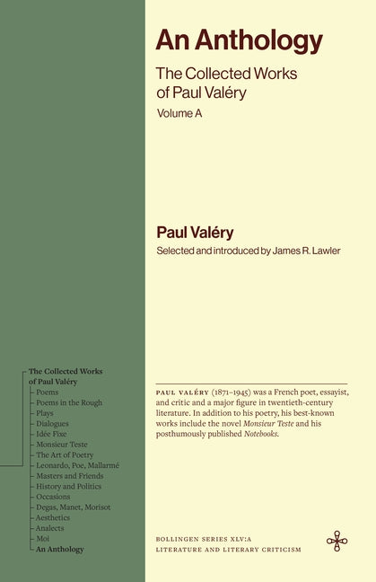An Anthology: The Collected Works of Paul Valery, Volume 16
