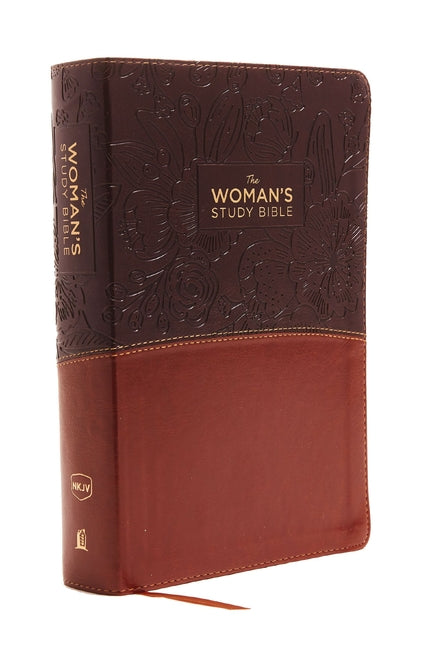 The NKJV, Woman's Study Bible, Fully Revised, Imitation Leather, Brown/Burgundy, Full-Color, Indexed: Receiving God's Truth for Balance, Hope, and Transfo