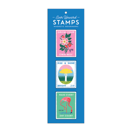 Ever Upward Stamps Magnetic Bookmarks
