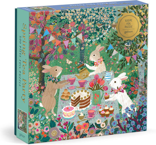Spring Tea Party 500 Piece Foil Puzzle