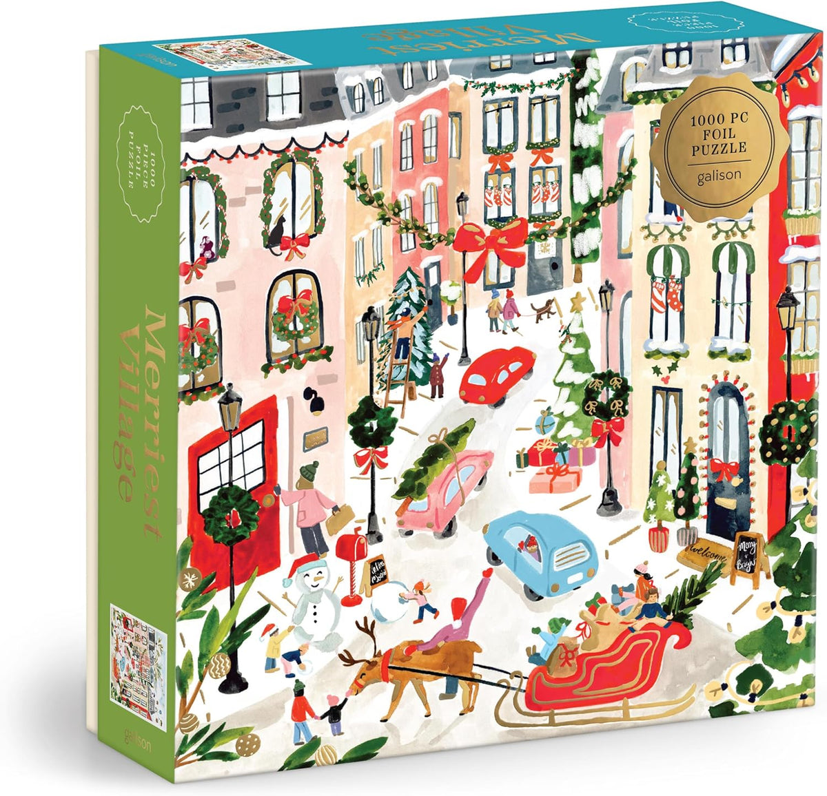 Merriest Village 1000 Piece Foil Puzzle
