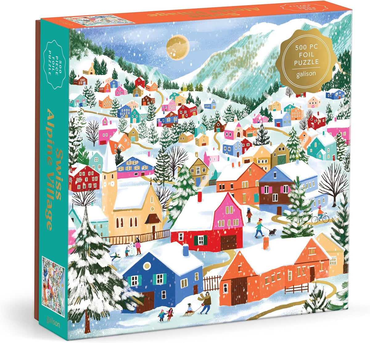 Swiss Alpine Village 500 Piece Foil Puzzle