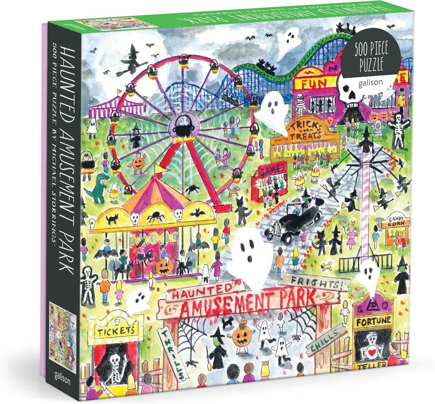 Michael Storrings Haunted Amusement Park 500 Piece Puzzle