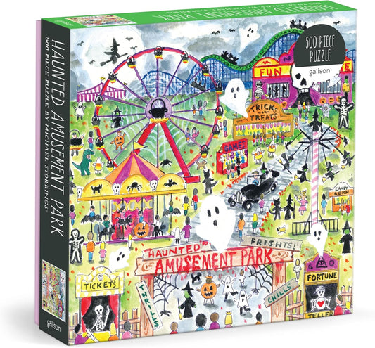 Michael Storrings Haunted Amusement Park 500 Piece Puzzle