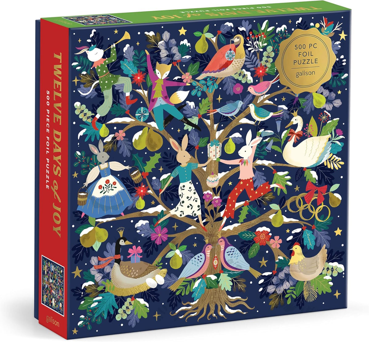 12 Days of Joy 500 Piece Foil Puzzle