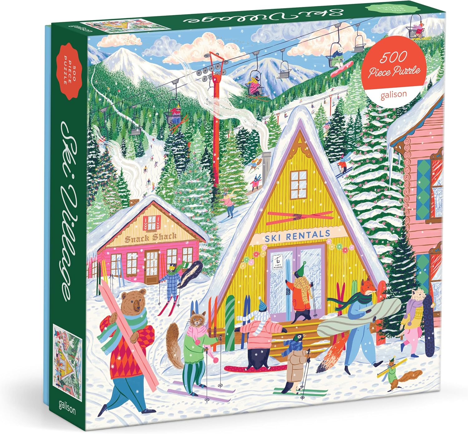 Ski Village 500 Piece Puzzle