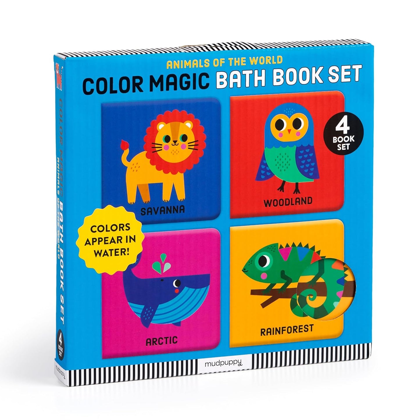 Animals of the World Color Magic Bath Book Set