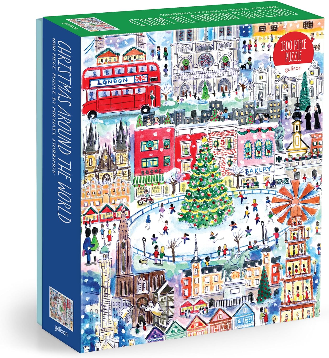 Michael Storrings Christmas Around the World 1500 Piece Puzzle