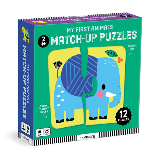 My First Animals 2 Piece Match-Up Puzzles