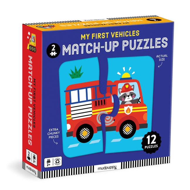 My First Vehicles 2 Piece Match-Up Puzzles