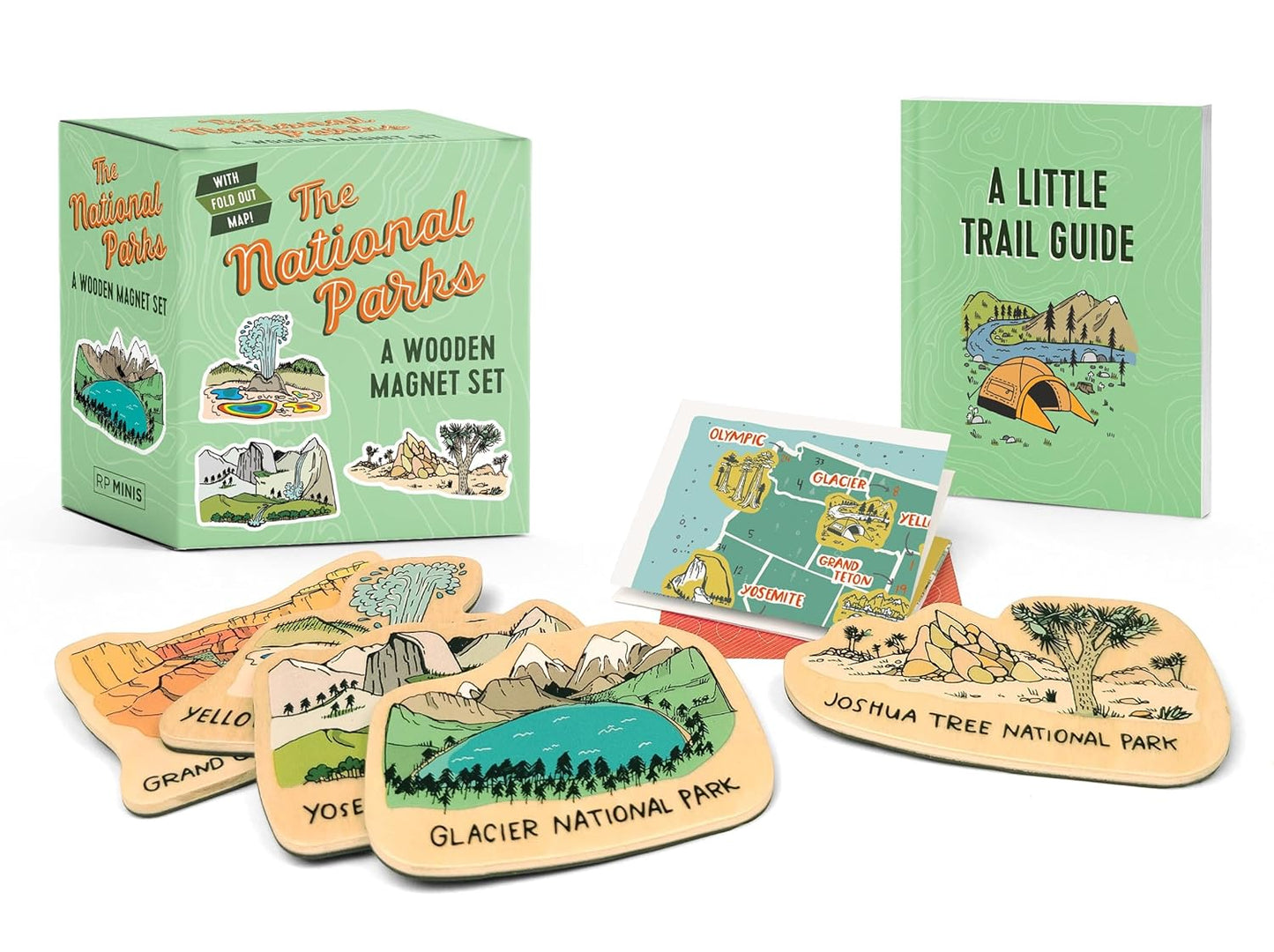 National Parks: A Wooden Magnet Set
