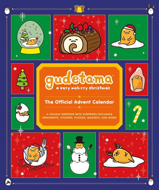 Gudetama: A Very Meh-Rry Christmas: The Official Advent Calendar: A Holiday Keepsake with Surprises Including Ornaments, Stickers, Puzzles, Magnets, a