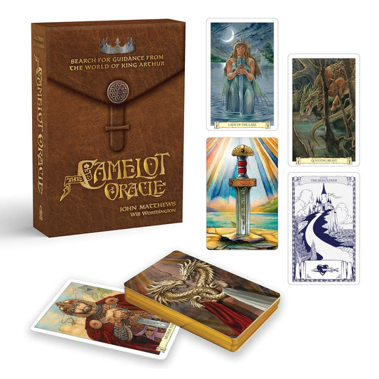 The Camelot Oracle: Search for Guidance from the World of King Arthur (Oracle Kit Box Set with 46 Cards and Guide Book)