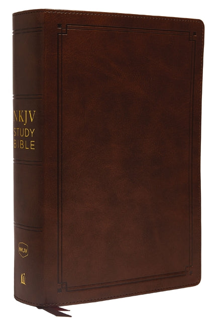 NKJV Study Bible, Imitation Leather, Brown, Red Letter Edition, Indexed, Comfort Print: The Complete Resource for Studying God's Word