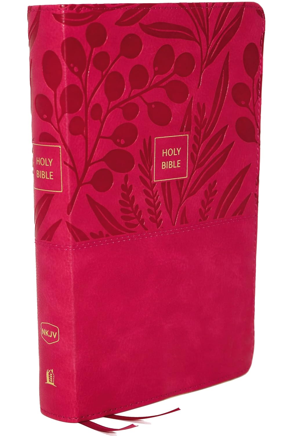 Nkjv, Reference Bible, Personal Size Large Print, Leathersoft, Pink, Red Letter Edition, Comfort Print: Holy Bible, New King James Version