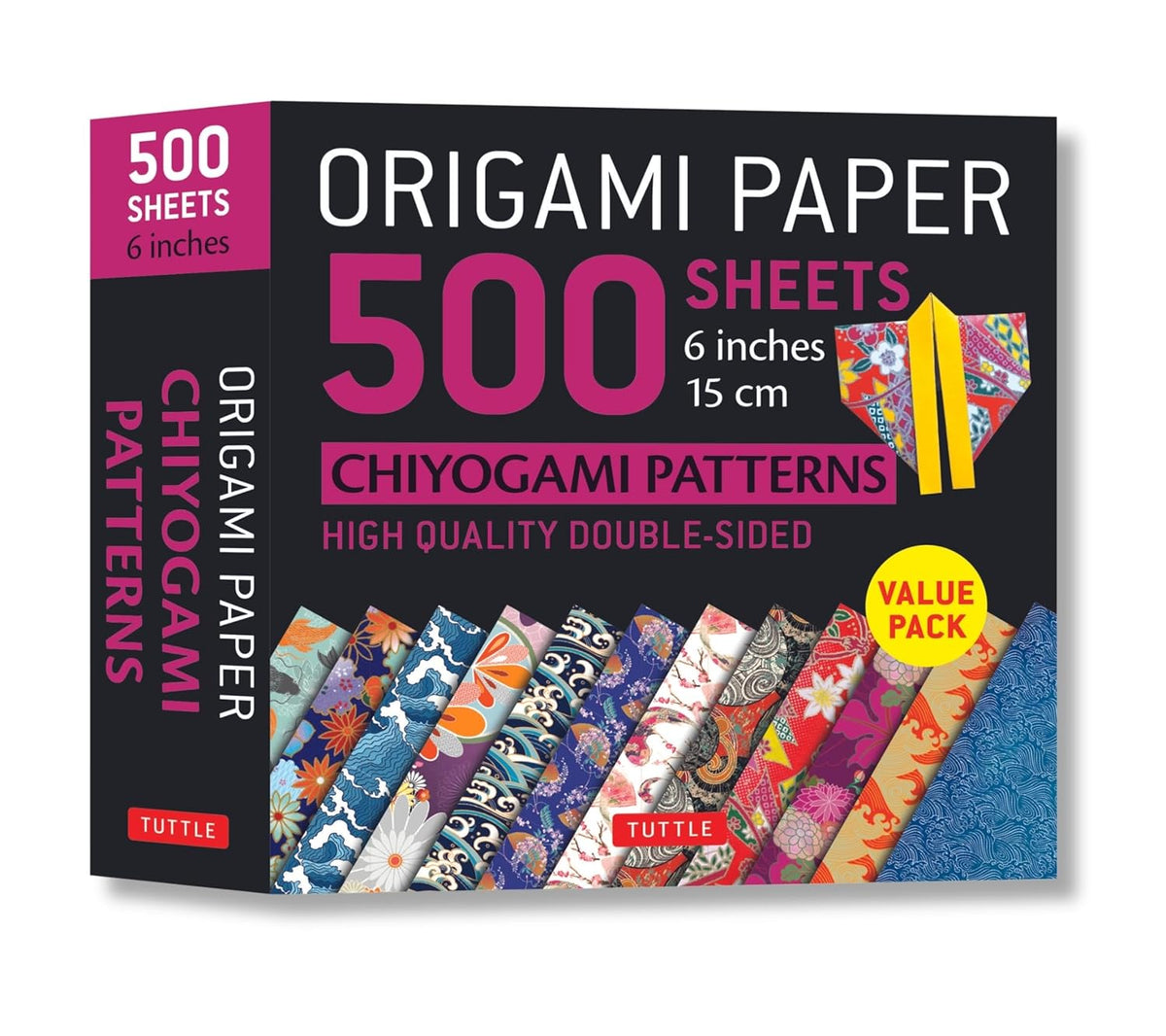 Origami Paper 500 Sheets Chiyogami Patterns 6 15cm: Tuttle Origami Paper: Double-Sided Origami Sheets Printed with 12 Different Designs (Instructions