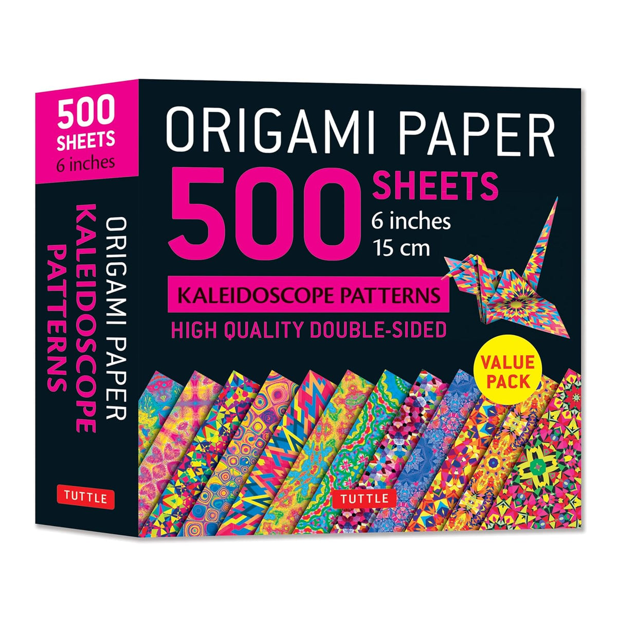 Origami Paper 500 Sheets Kaleidoscope Patterns 6 (15 CM): Tuttle Origami Paper: Double-Sided Origami Sheets Printed with 12 Different Designs (Instruc