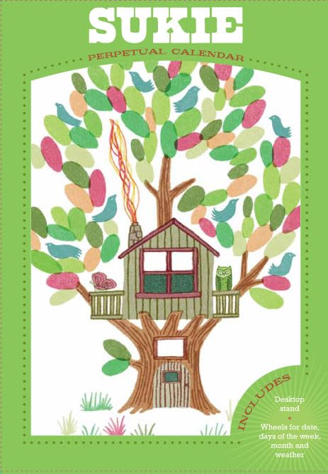 Sukie Perpetual Calendar [With Desktop Stand, Wheels for Date, Week, Month, Weath]