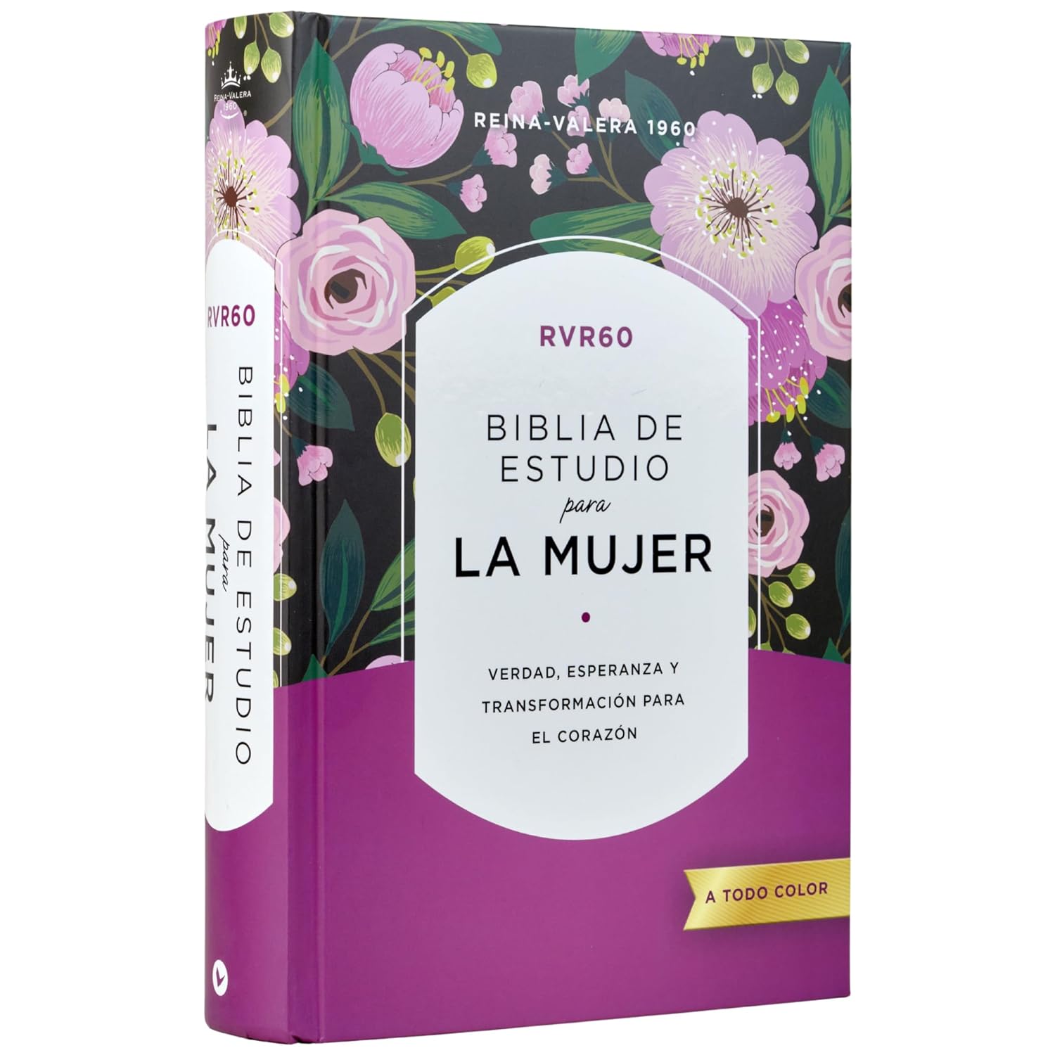 Rvr60 Biblia de Estudio Para La Mujer, Tapa Dura, Interior a Color, Comfort Print: Verdad, Esperanza Y Transformacion Para El Corazon