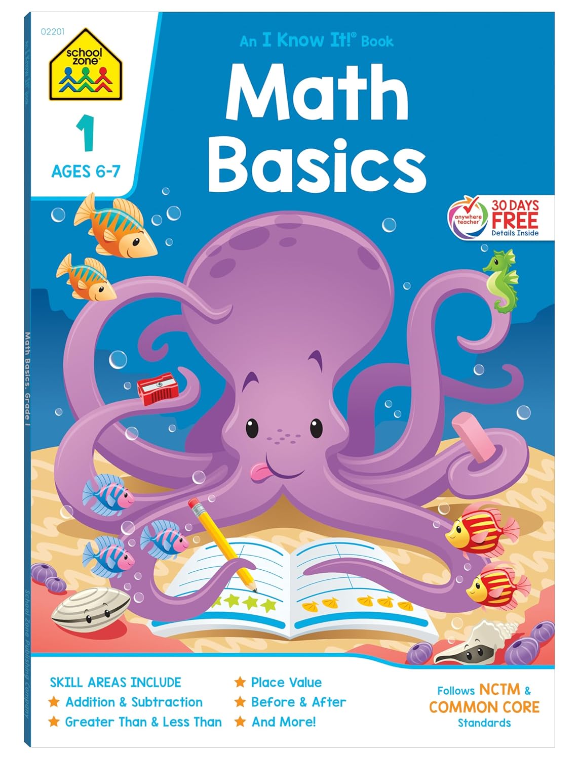 School Zone Math Basics Grade 1 Workbook