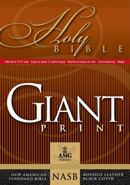 Giant Print Handy-Size Bible-NASB (, Black Bonded Leather)